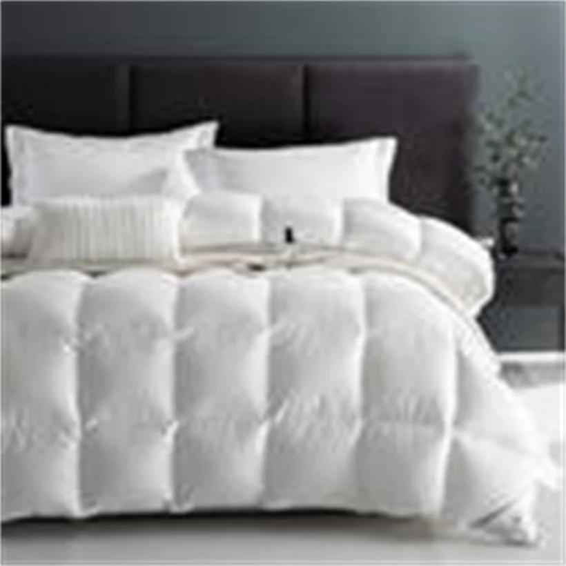 Super Soft Goose Down Duvet Insert, 100% Cotton Shell, Customizable Size Weight, Fluffy Warm Comforter, Quilt with Corner Tabs