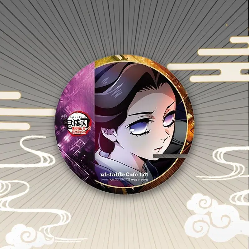 New Demon Slayer Kamado Nezuko Agatsuma Zenitsu Badge Animation Surrounding Student Clothes Backpack Exquisite Medal Decoration - view 3