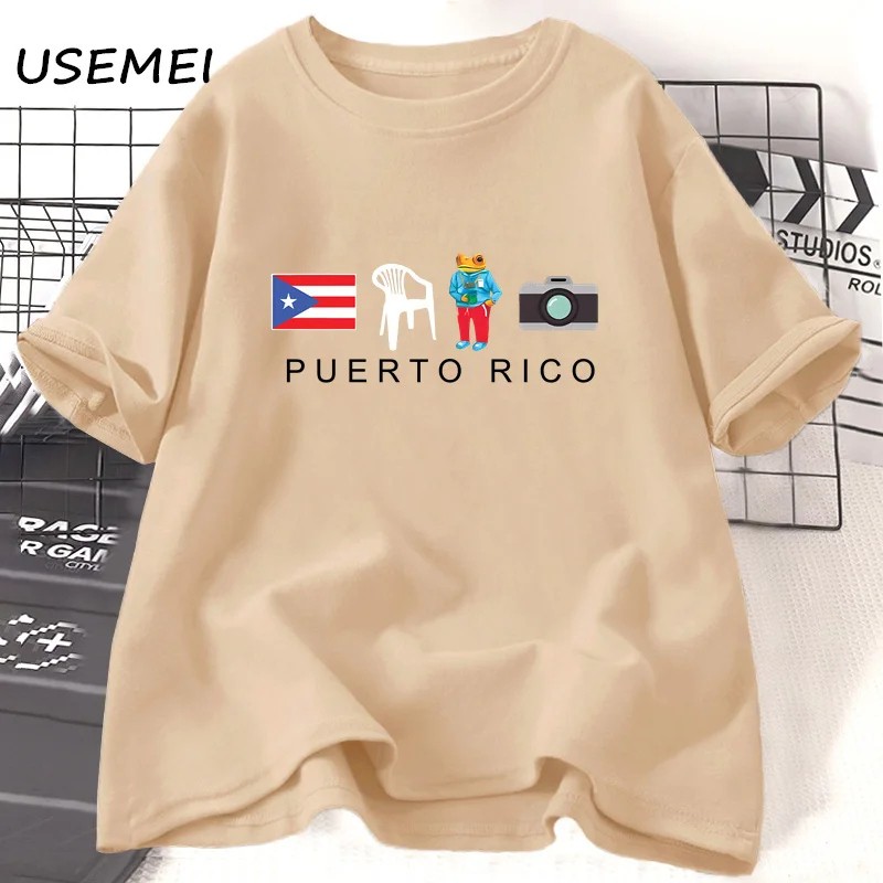 Puerto Rico DTMF Bad Bunny Tshirt for Men Women Cotton Short Sleeve Harajku Frog T-shirt Casual Streetwear Mens Clothes Tops