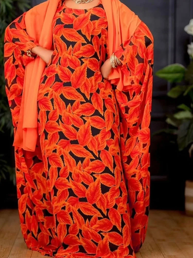 

Traditional Senegal Boubou Kaftan Dress – Stylish Printed Ankara Cotton Brocade Long Robe for Women, Wedding & Daily Us