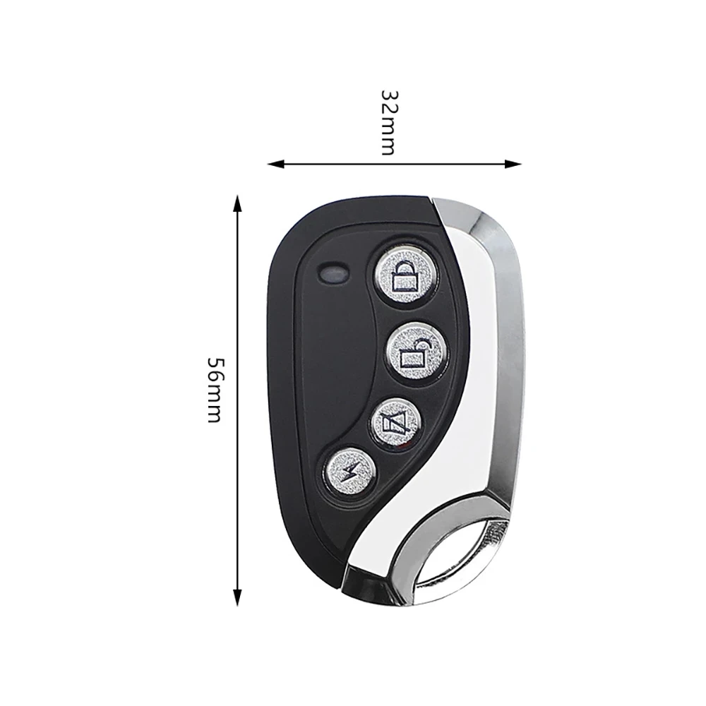 Compatible with ALLMATIC 433MHz radio frequency remote control copy code 4-channel transmitter Garage door automatic clone repli