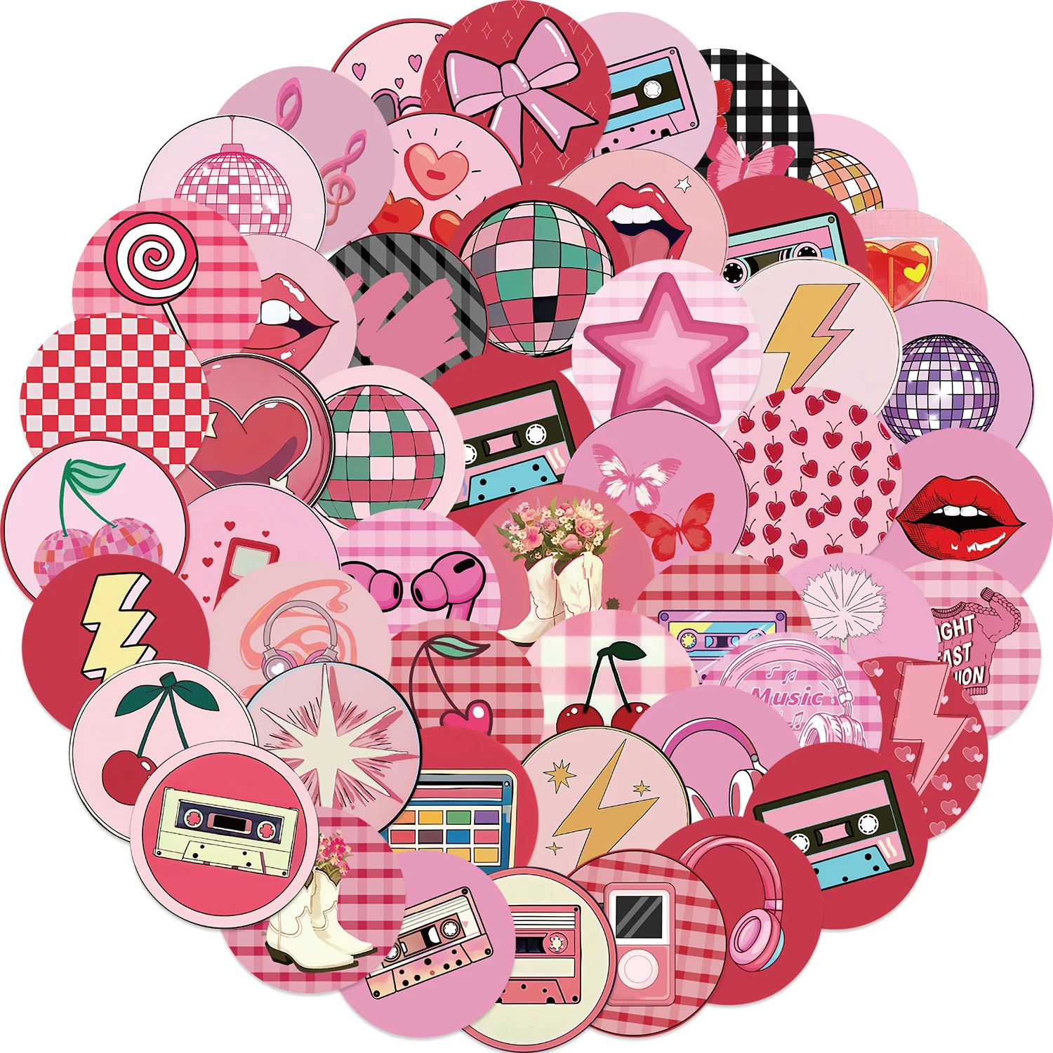 50 قطعة من ملصقات Instagram Highlight - ملصقات جرافيتي رائعة ورائعة - ملصقات الكمبيوتر المحمول - ديكورات هدايا ممتعة وكلاسيكية