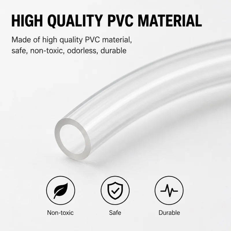 High Quality Transparent PVC Garden Hose Plastic Water Irrigation Tube 2-25mm Inner Diameter for Outdoor Watering