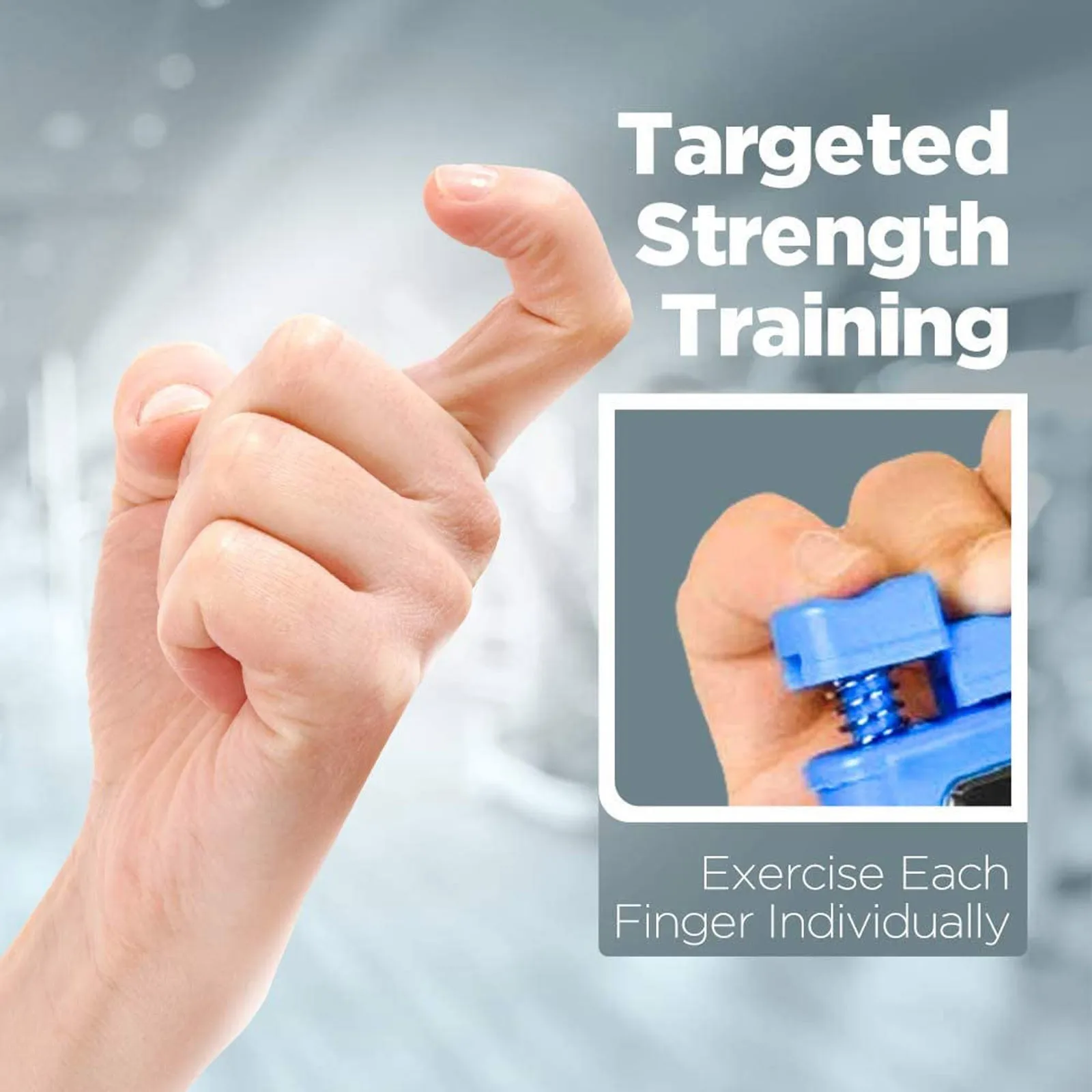 Finger Trainer Two-way Finger Strength Device Finger Rehabilitation Finger Strengthener Exercise Grip Strength Device