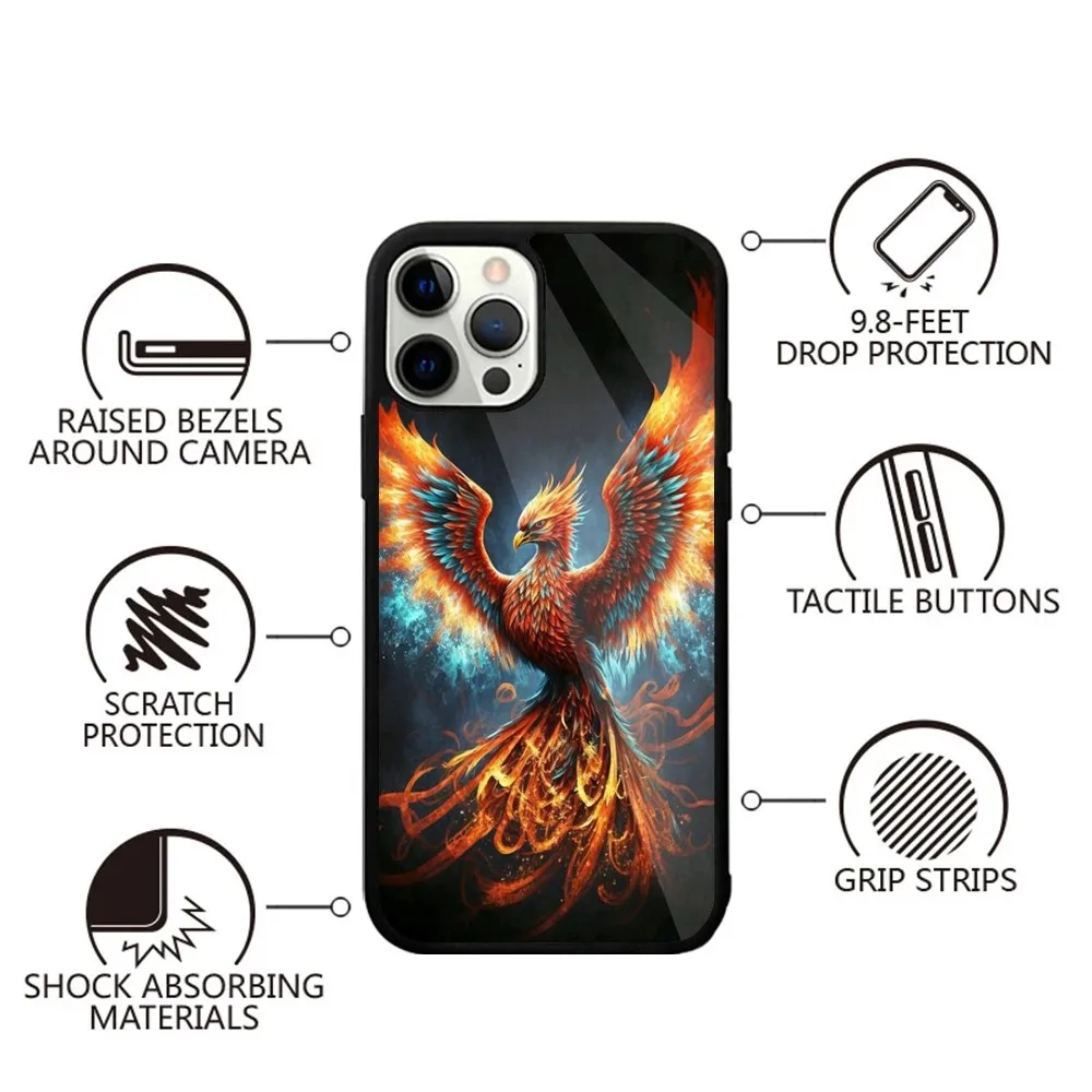 Phoenix Nirvana  Phone Case Strong Magnetic For IPhone 15,14,13,Pro,Max,Plus,11,12,Mini For Magsafe Wireless Charging