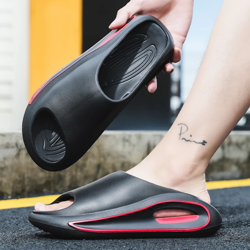 

Men's Thick-Soled Eva Slippers, Soft Cushioning, Non-Slip Summer Sandals, Dual-Use for Beach, Outdoor and Home