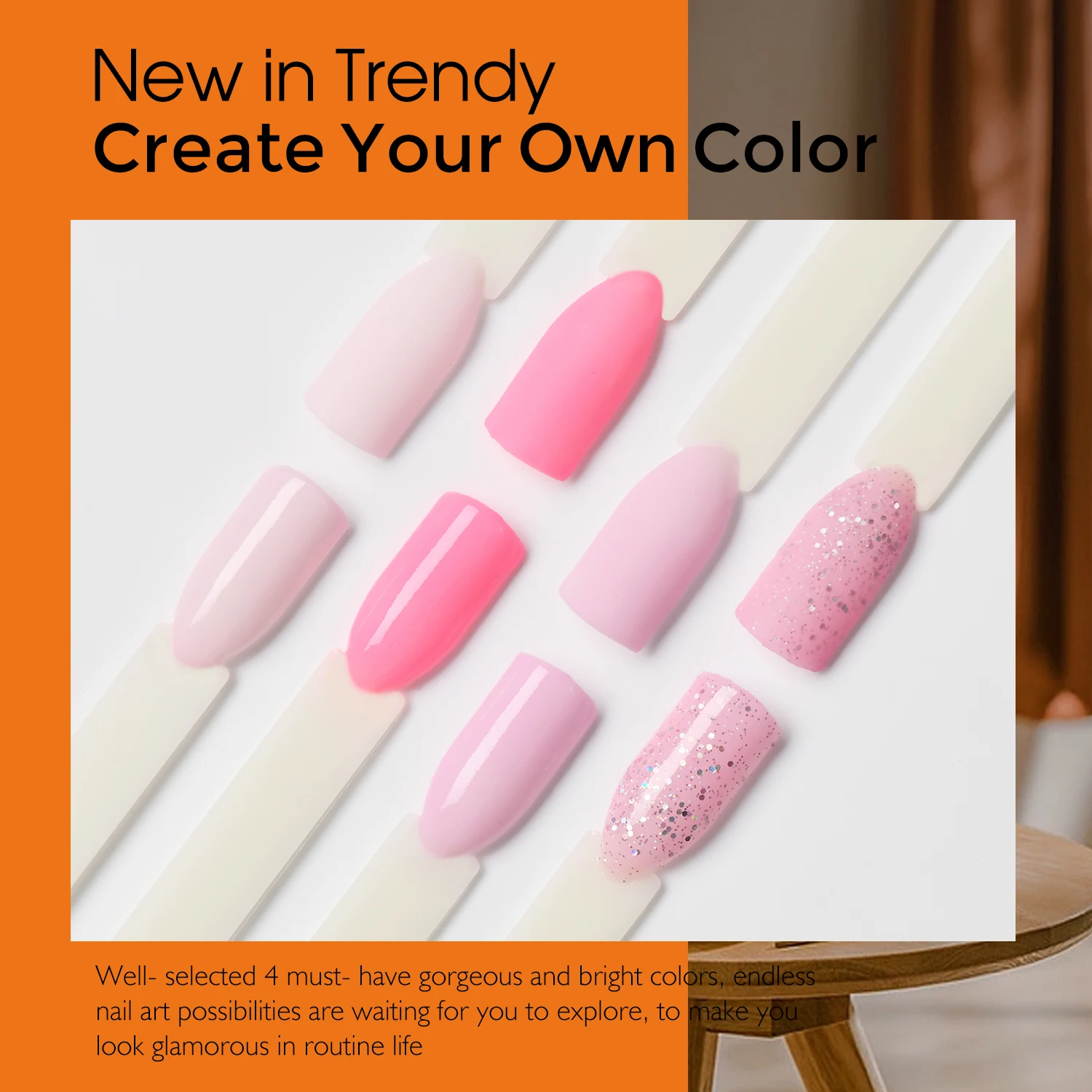 Nail Powder Nail Dipping Powder Set  Nail Art Powder Top Base Coat Gel Dust Brush Manicure Tool Set