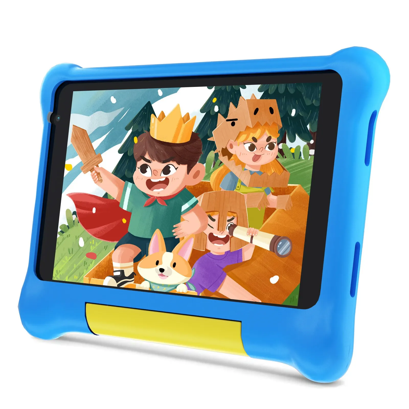 Freeski-Tablette Android 12 pour enfants, écran HD 7 pouces, 2 Go de RAM, 32 Go de ROM, Dean, façade, processeur Core, Kidoz pré-installé