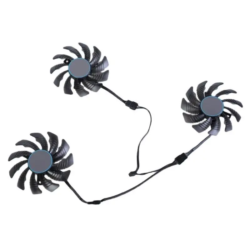 مروحة وحدة معالجة الرسومات R53C T128010SU لبطاقات الرسومات GTX1060 1070 1080 تعزز التبريد 4Pin VGA مروحة تبريد 3 قطعة/المجموعة #4