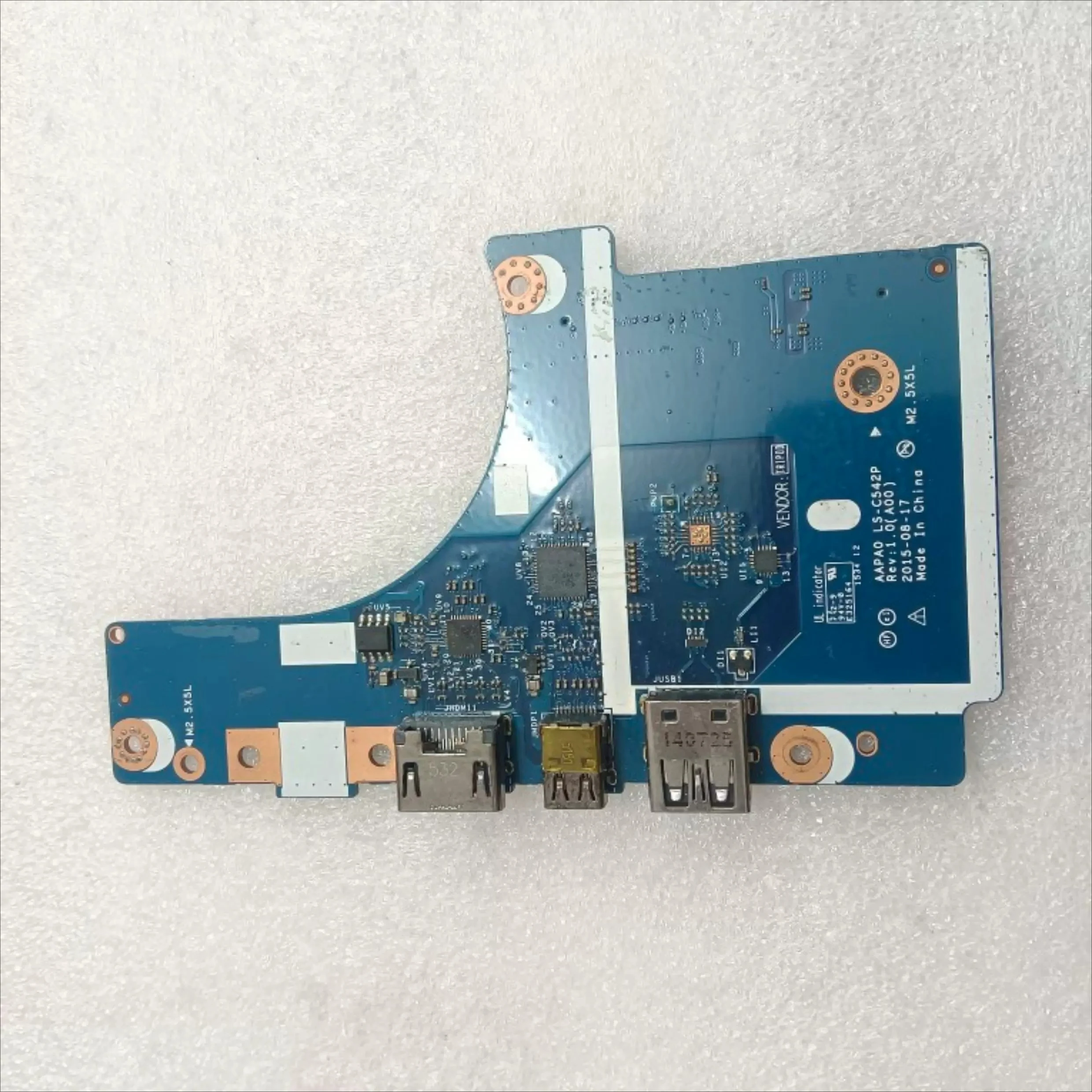 New USB HDMI Mini DP IO Daughter Board LS-C542P PN 0VYD98 For DELL Precision 7510 Laptop