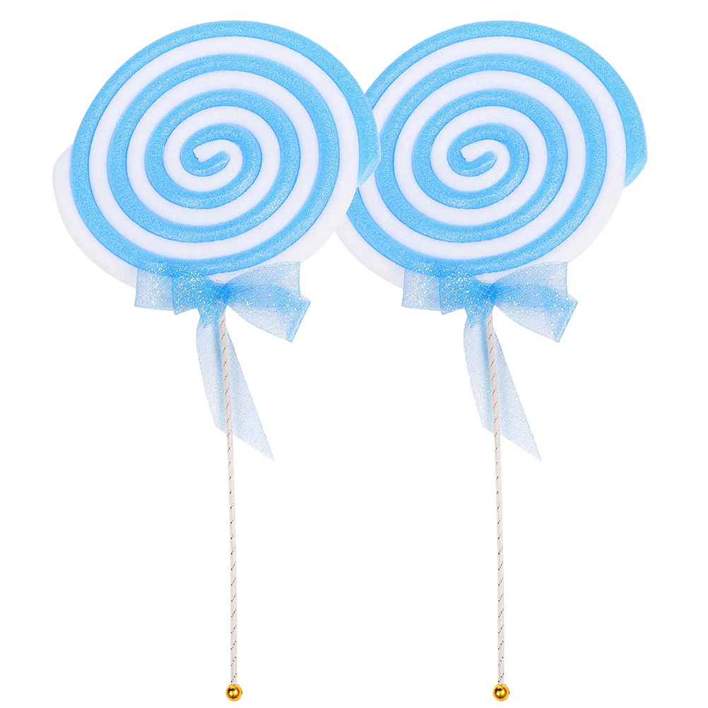 2 Pcs Lollipop Props Photography Decoration Simulation Candies Scene Adornment Party Candy Giant Decorative Model