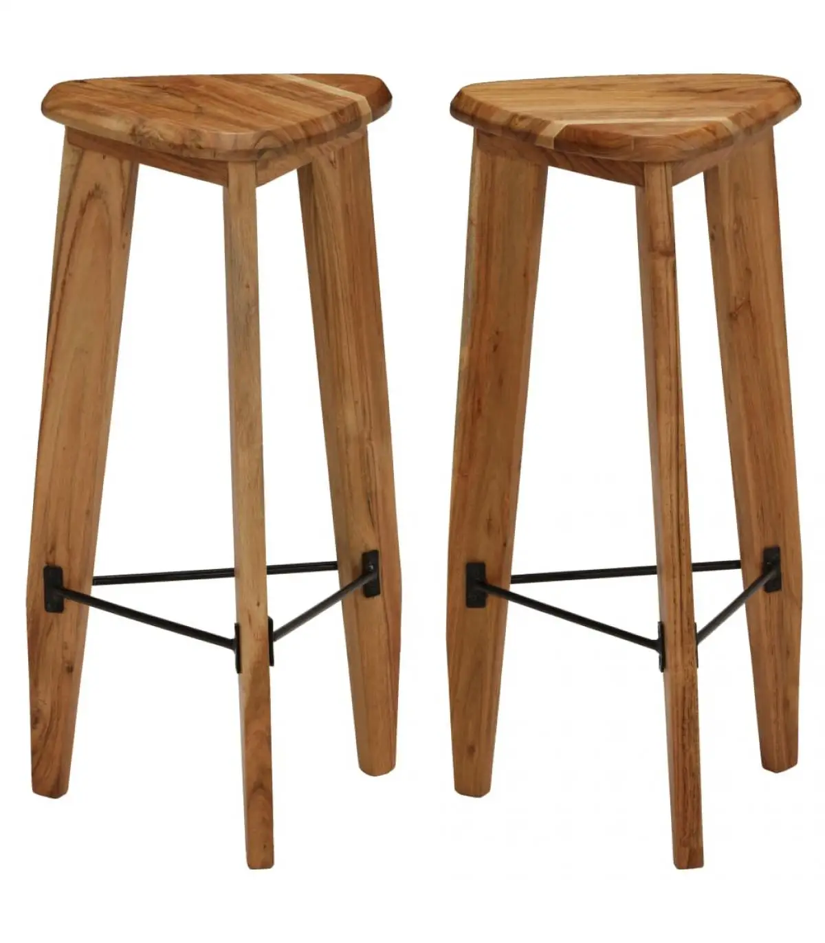 Kitchen stools kitchen stools 2 units acacia solid wood