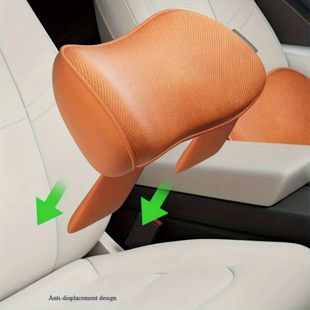 Luxury Car Lumbar Support Seat Cushion Memory Foam Perforated Breathable Design Car Lumbar Pillow Car Seat Cover Accessory