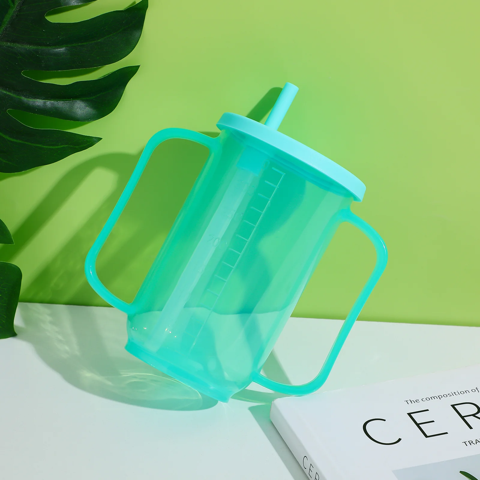 

Nursing Cup for Elderly and Disabled Patients Spill Proof Drinking Mug with Angled Spout Design Easy Carry Liquid Feeding Cup