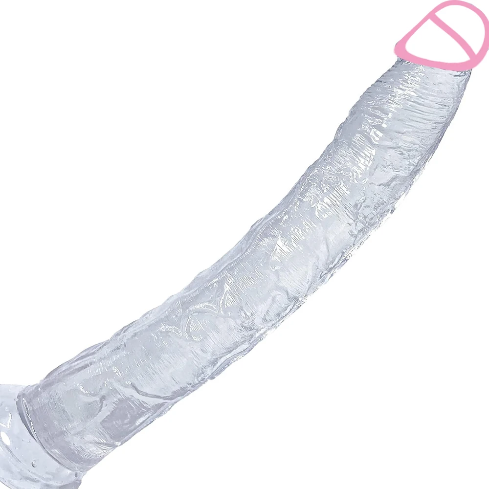 Realistic Large Dildo transparent Jelly Huge Penis with Suction Cup Penetration Vagina Anal Fake Dick Sex Toys for Women Men