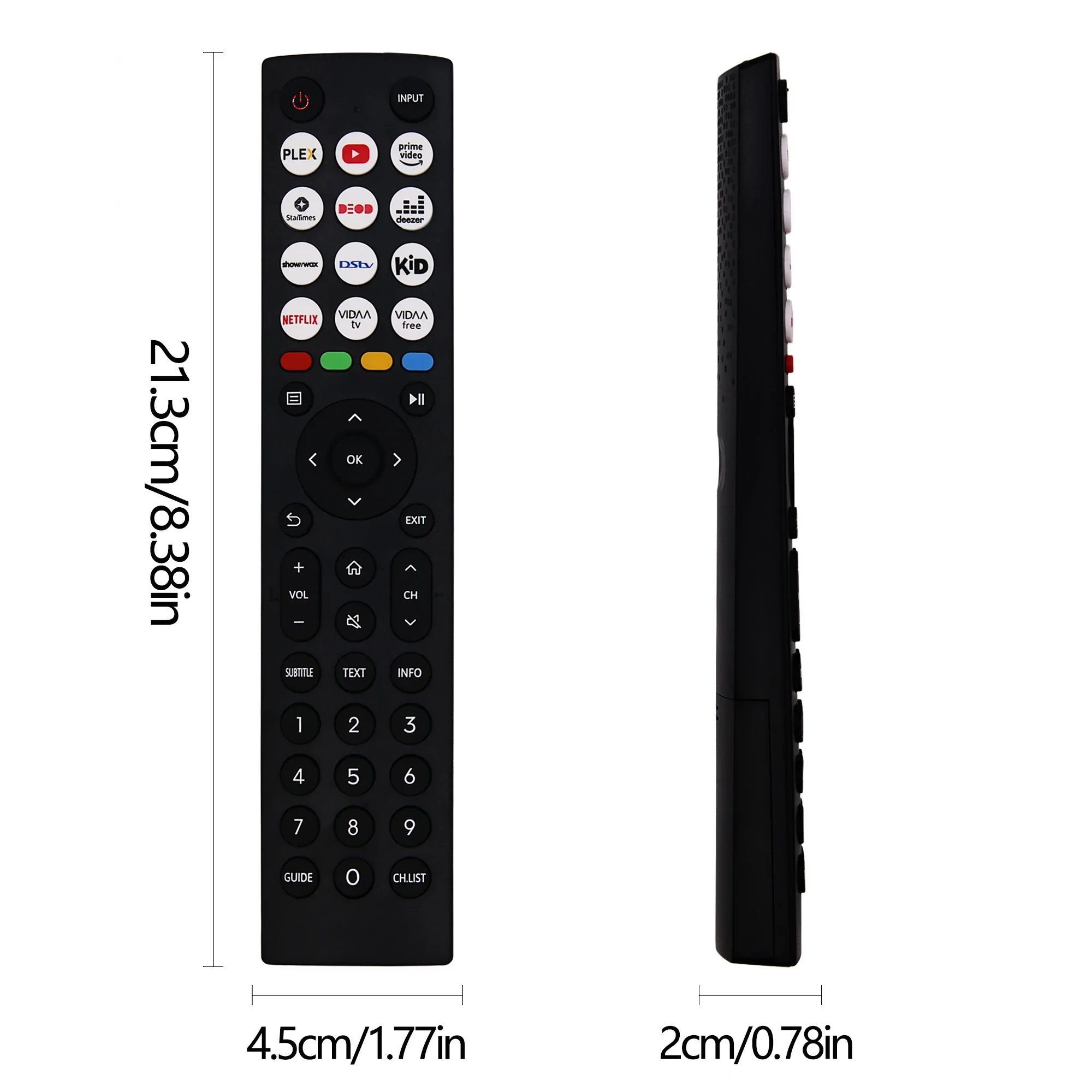 Control Remoto de Repuesto EN2J36H Compatible con Televisores Hisense 4K ULED LED LCD 65U7HQ 55U8HQ 55U8HAU 65U8HQ 75U8HAU 55E7HQ 65U8HAU 50