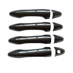 For Kia Cerato K3 Forte YD 2013 2014 2015 2016 2017 Accessories Door Handle Cover Trim Plastic Imitation Carbon Fiber
