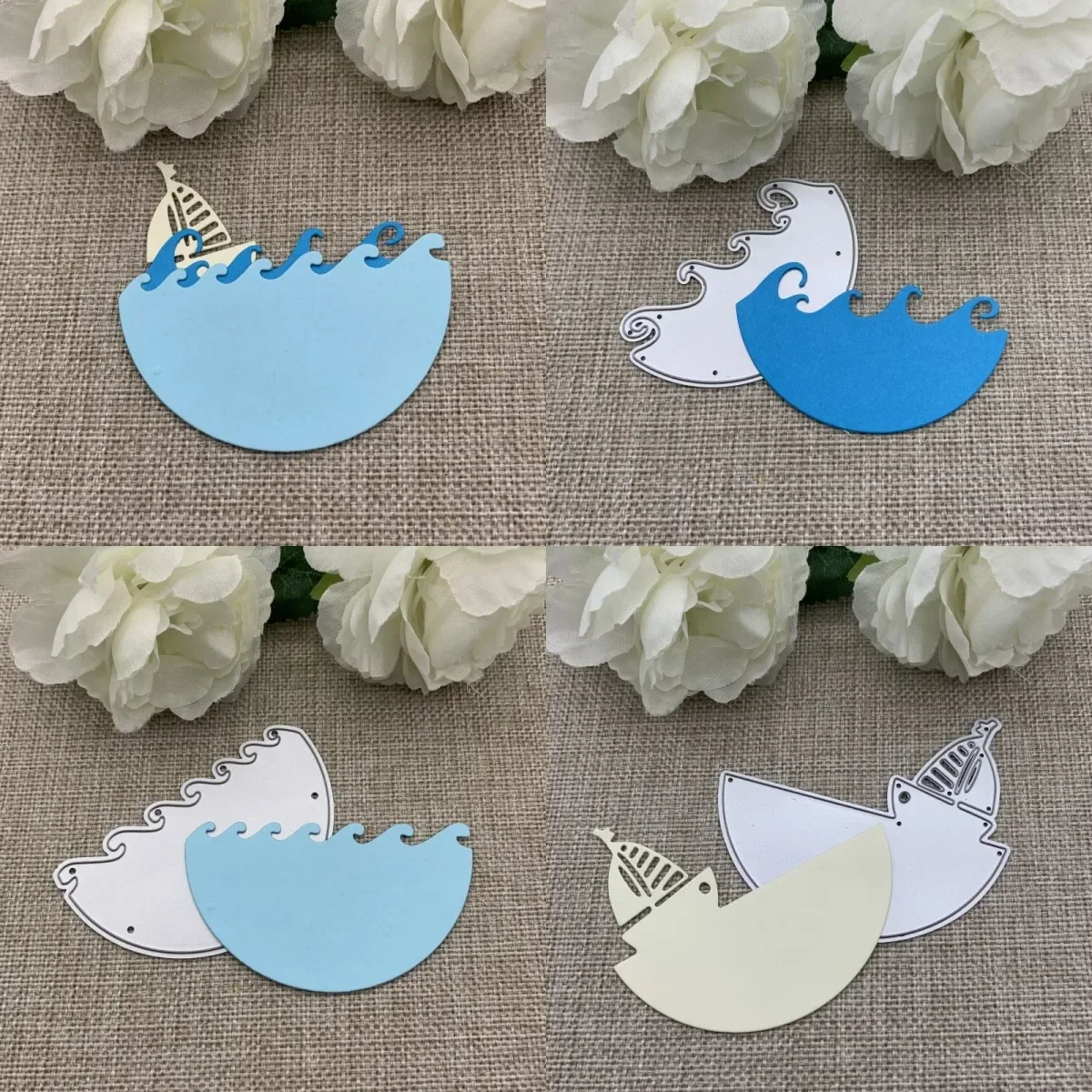 Sailing Surf Circle Metal Cutting Dies Stencils For DIY Scrapbooking Decorative Embossing Handcraft Die Cutting Template Mold