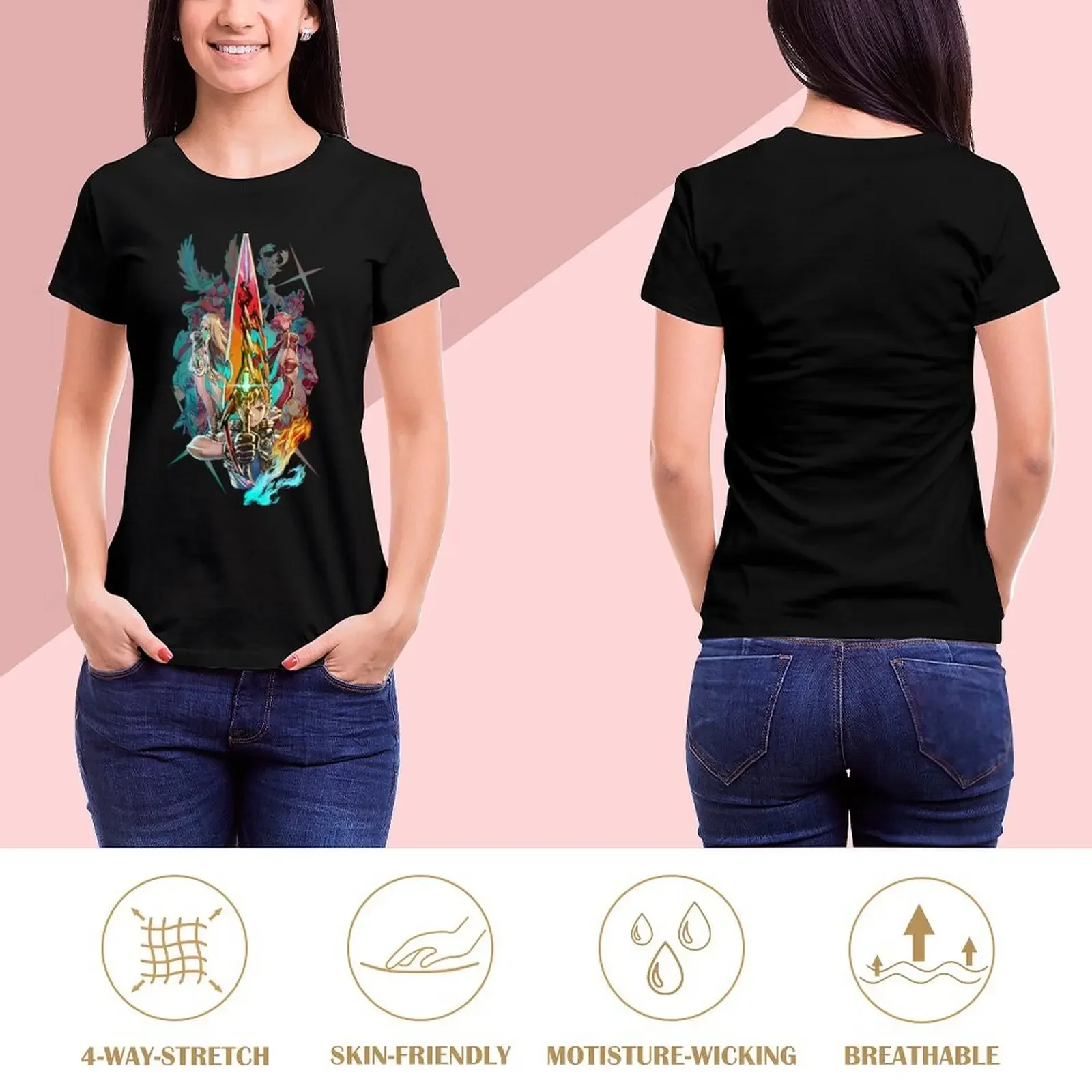 Xenoblade Chronicles? 2 - Team T-Shirt Female clothing kawaii clothes shirts graphic tees graphic t-shirts for Women