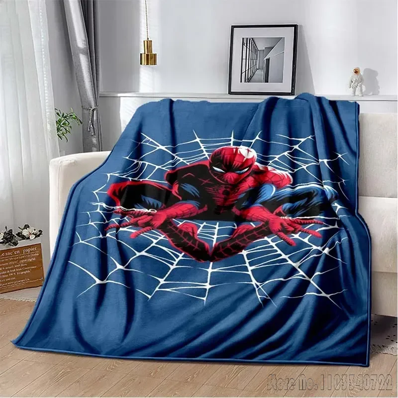 Selimut motif HD Anime Avengers SpiderMan, selimut piknik bepergian, selimut rumah tangga dewasa anak-anak, hadiah selimut