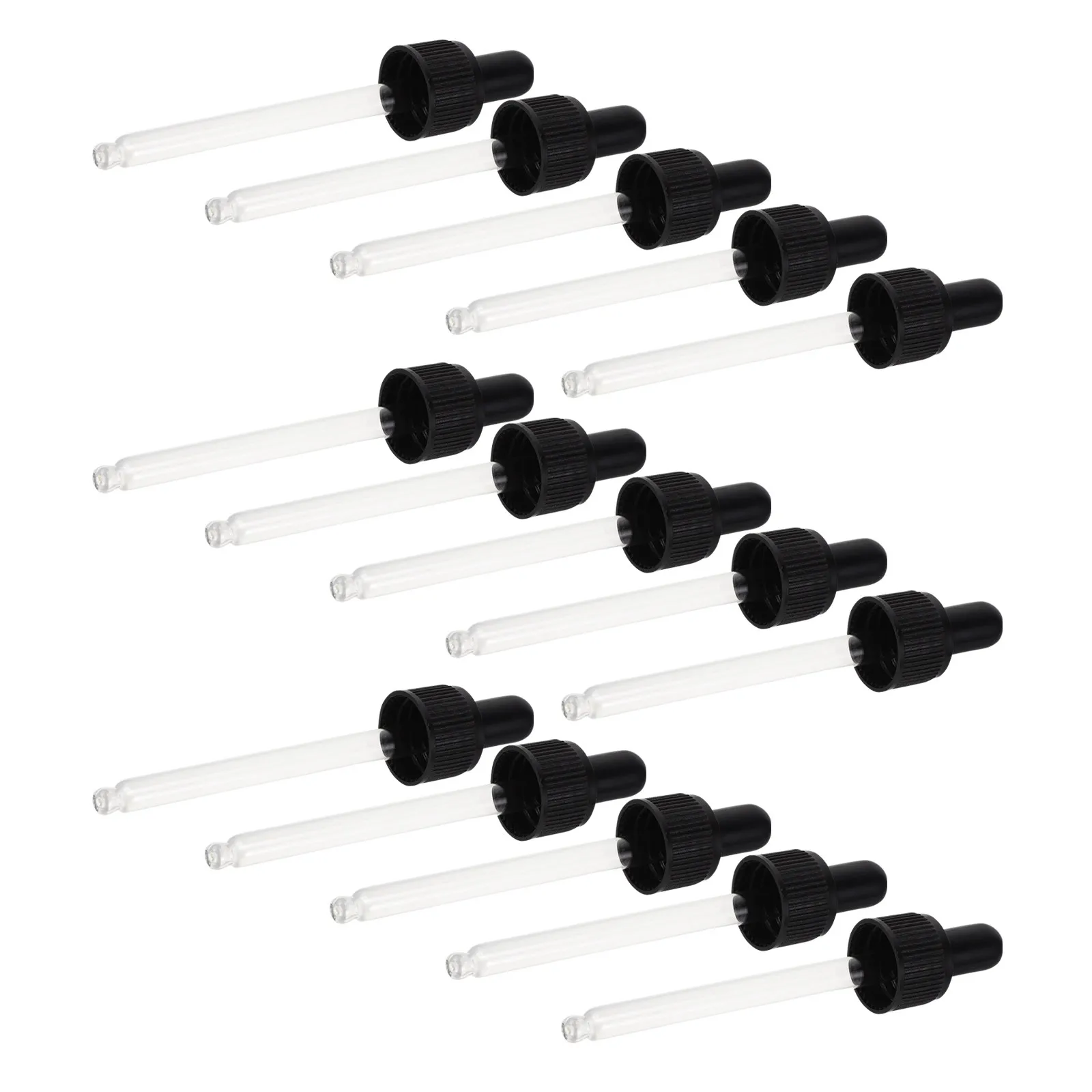 

20Pcs Dropper Pipettes Essential Oil Transfer Glass Tip Dropper with Silicone Bulb Screw Cap for Aromatherapy Makeup Science