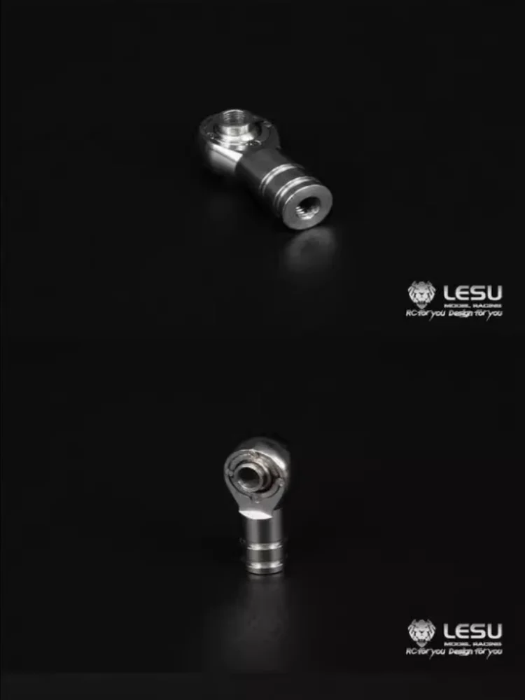 Soldagem a laser de aço inoxidável m3 cabeça esférica rolamento junta olho peixe para tamiya arraste cabeça rc modelo carro controle remoto univer