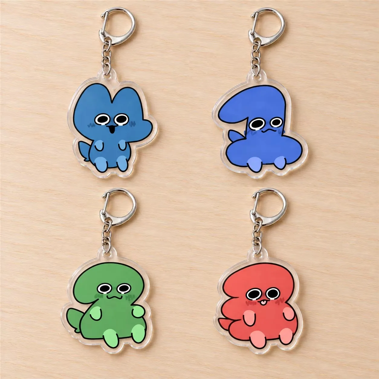 Bfdi Character Keychains Accessories Bag Charm Jacknjellify Inanimate Insanity Pendent Keyrings Jewelry Fans Friends Gifts