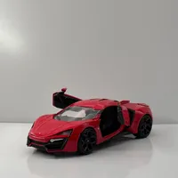 Jada 1:24 Scale Alloy Red Lykan Hypersport Sports Car Miniature Toy Classic Car Simulation Diecast Model Souvenir Display Gifts