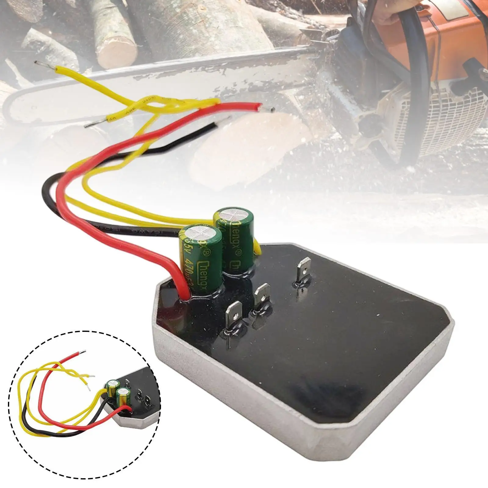 Controller Board for 12 inch Brushless Electric Chainsaw Sturdy Practical Maintenance Easy Installation Accessories Replacement