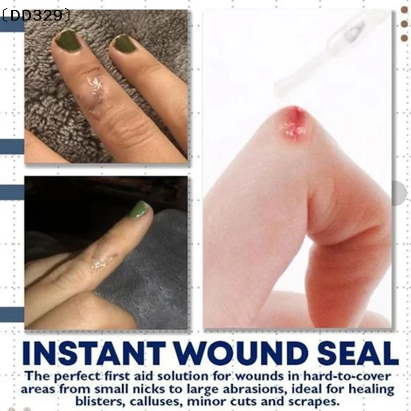 10ml Waterproof First Aid Liquid Bandage Body Skin Glue Gel Wound Dressing Transparent Adhesive Hemostasis Patch Gel〔DD329〕 view 3