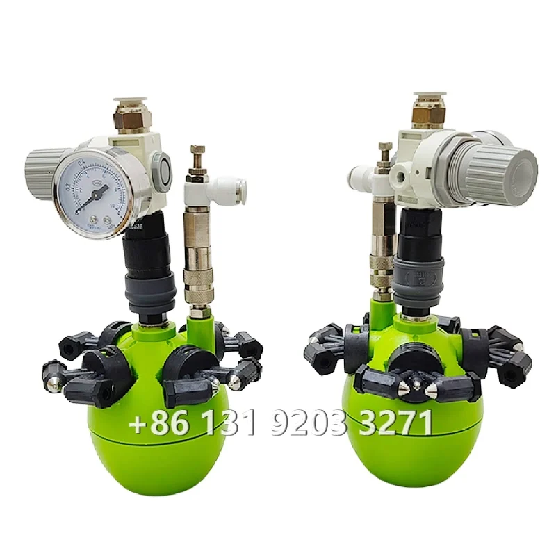 

7/10L 5-micron Gas-water Mixed Two-fluid Humidifier Greenhouse Factory Textile Workshop Cooling Dry Fog Misting Sprayer