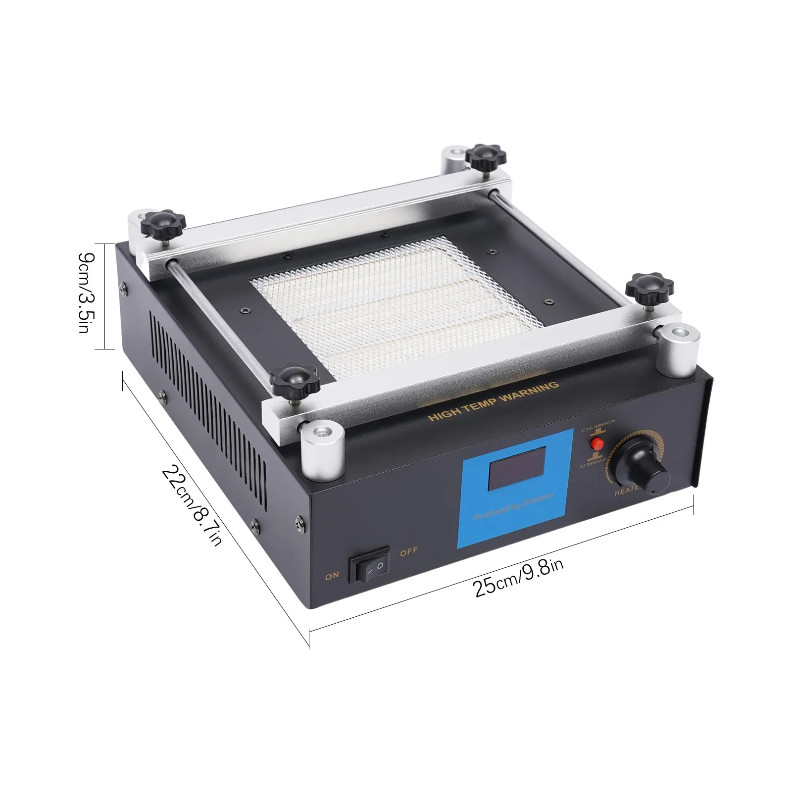 110V 450W Infrared Preheating Station 853A Digital PCB Preheat Soldering Station 120x120mm Ceramic Heating Plate