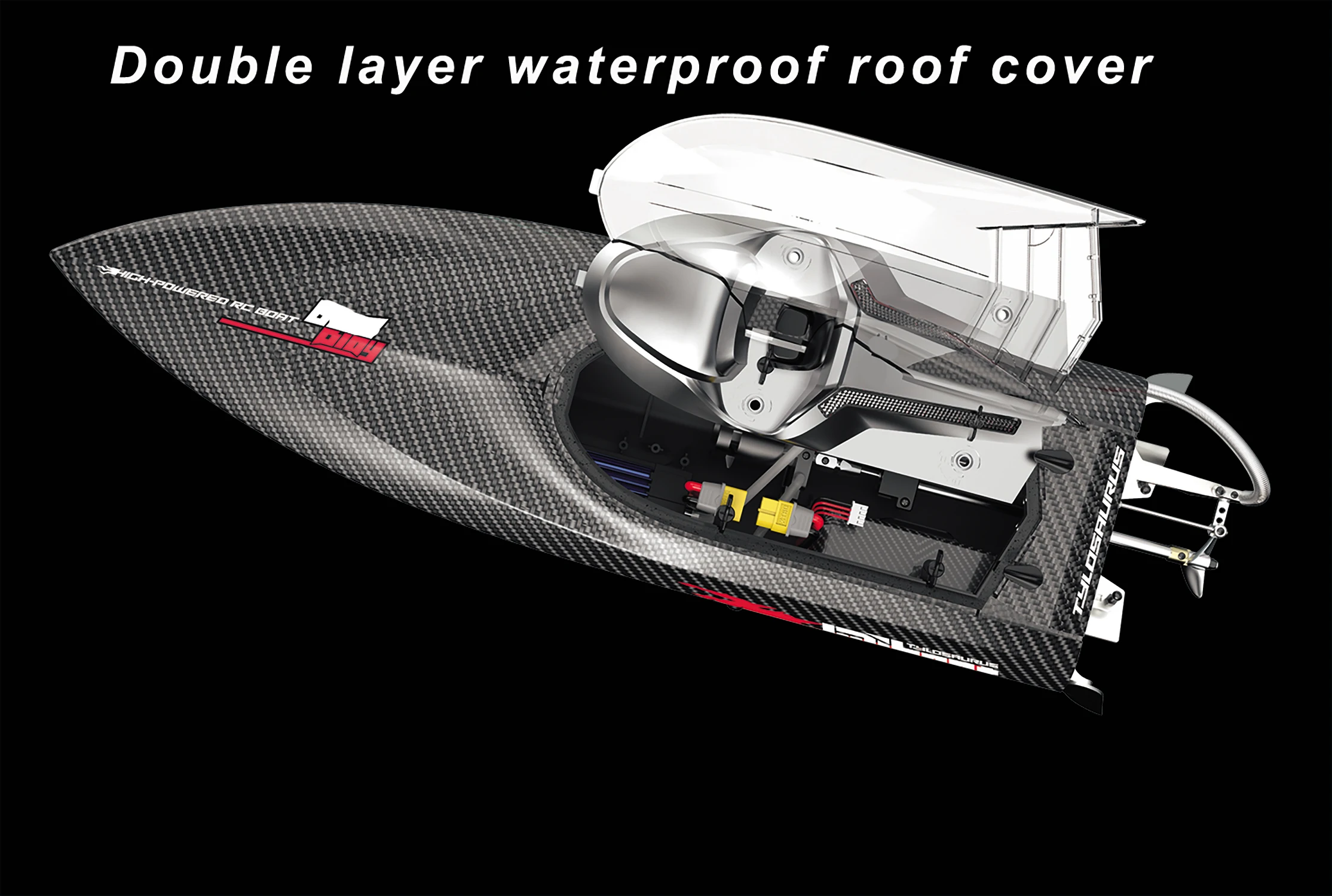 25 بوصة UDI022 قارب كبير للتحكم عن بعد للبالغين الأولاد خبراء سبيكة الذيل أطقم RC فرش المائية 50 km/ساعة 31mph RC الشراع