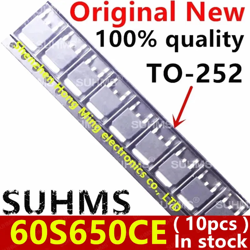 (10 шт.) 100% новый набор микросхем 60S650CE 60S650CF IPD60R650CE 60R650CE TO-252