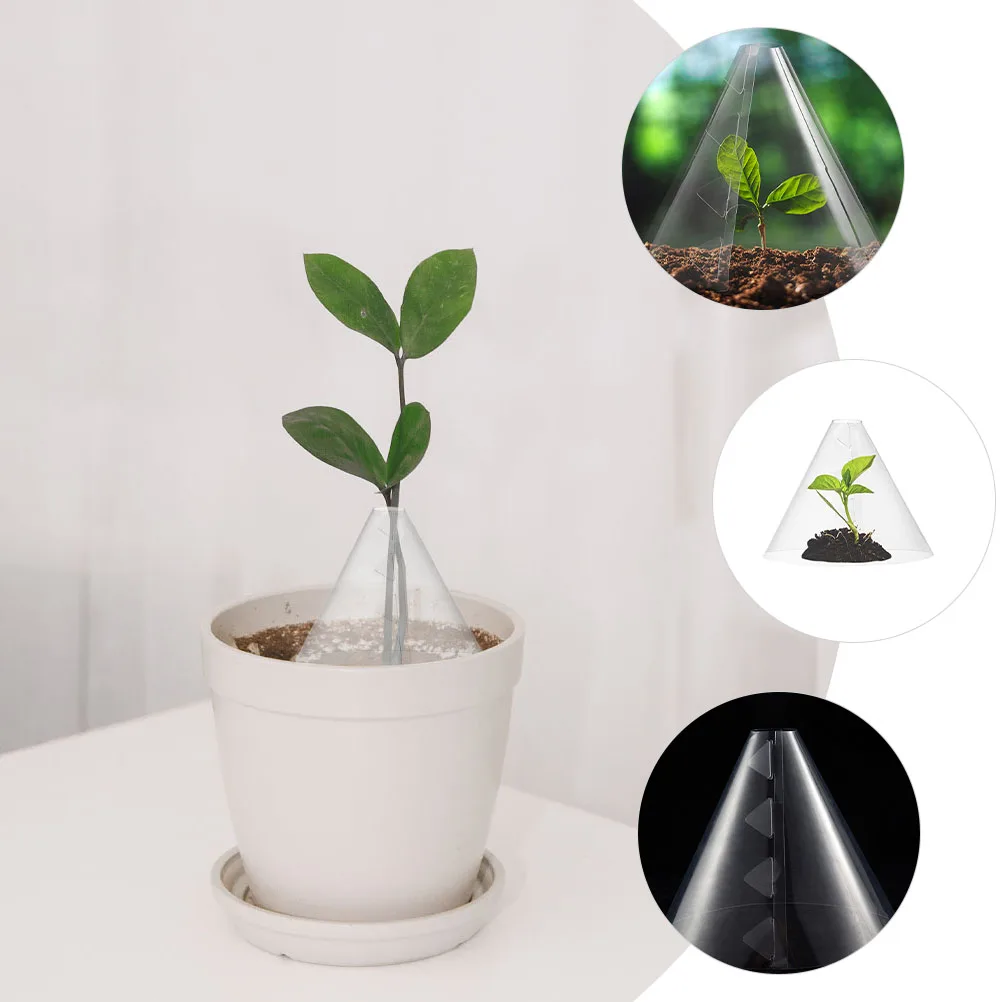 

10 pcs Frost Protection Covers Garden Plant Covers Freeze Proof Transparent Plastic Bell Cover For Outdoor Plants Garden Plant