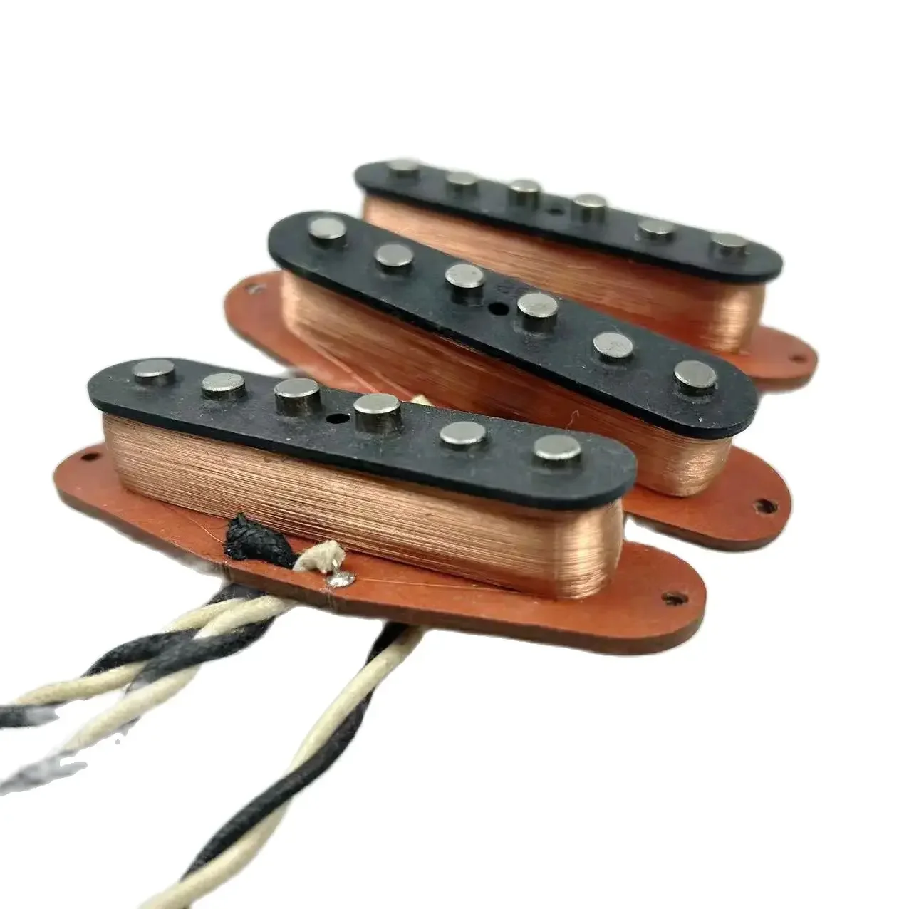 1 set 3pcs Guitar Pickups Single coil pickups Alnico 5 Pickups Red Dimensional Sheet Base