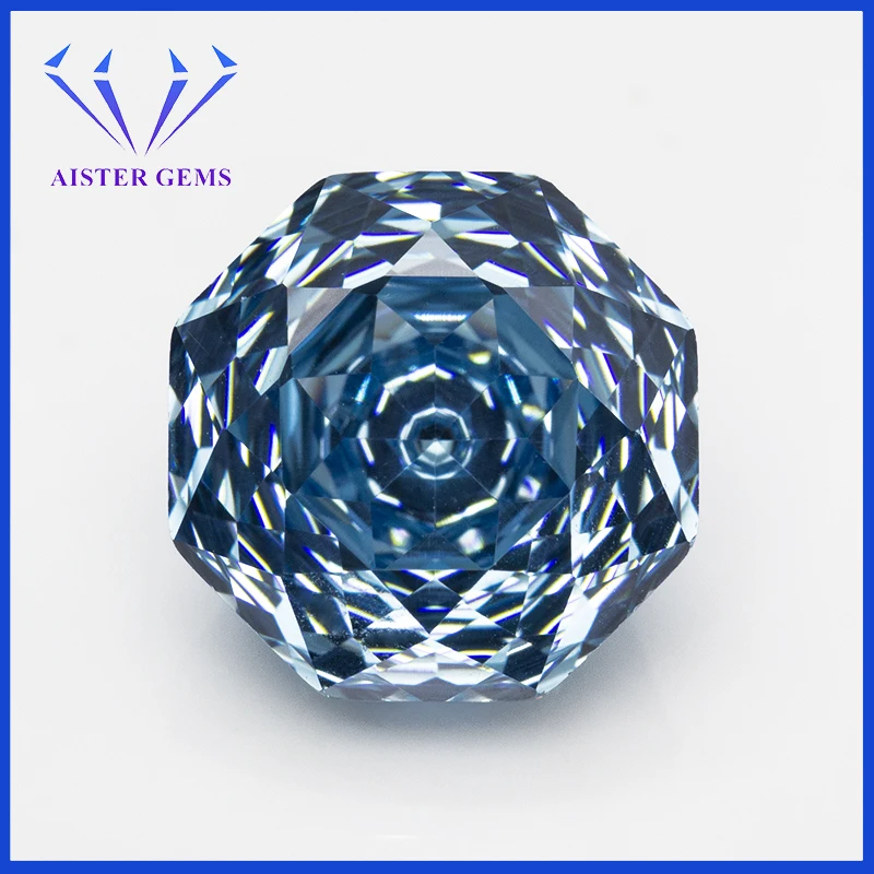 New 5A Ice Blue Millennium Octagon Rose Cut Cubic Zirconia Loose stones for Jewerly Making