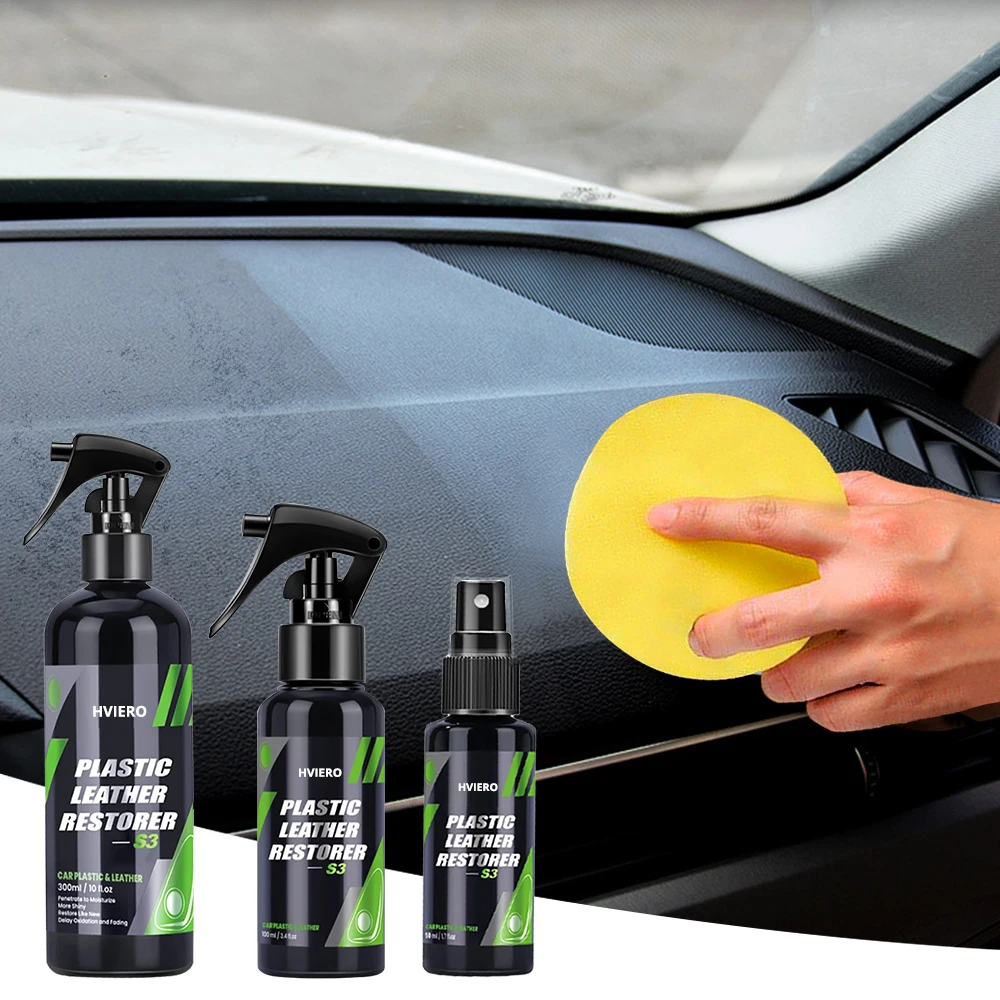 50/100/300ml Car Interior Parts Liquid Leather Plastic Renovator Refreshing Restorer Foam Cleaner Spray Refurbishment Paste Auto