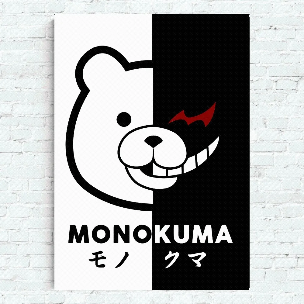 Game Danganronpa monokuma Poster Home Office Wall Bedroom Living Room Kitchen Decoration Painting