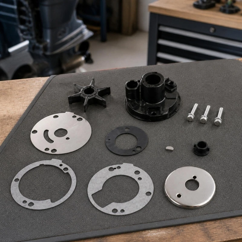 M76E Water Pump Parts Set with Neoprene Rubber Components 18-3426