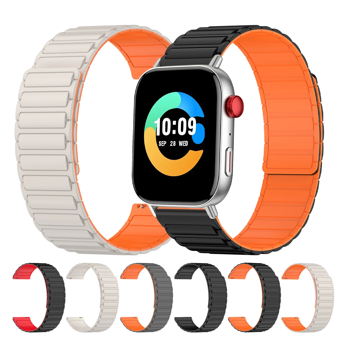 Magnetic Silicone Band 22mm For COLMI V75 GPS/C8Max/M42/V73/V70/V68 Loop Strap For COLMI C81/P71 P68 Watchband Sport Accessories