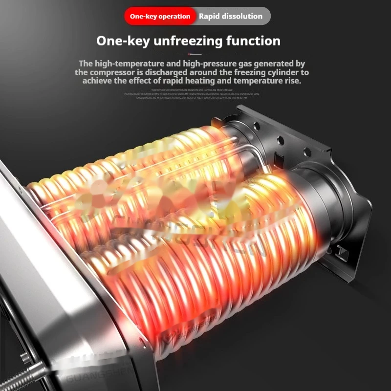 Commercial Ice Cream Machine 2600W, Auto Soft Serve Maker with Cone Dispenser for Shop & Cafe 220V