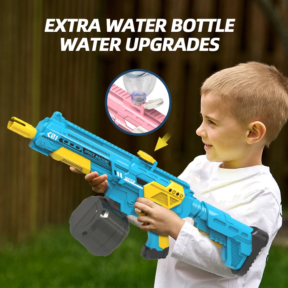 M416 Water Gun Electric Pistol Shooting Toy Full Automatic Summer Shoot Beach Outdoor Fun Toy For Children Boys Girl Adults Gift