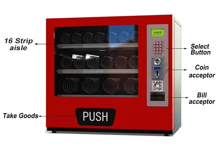 Verkaufsautomat für Snacks/Kondom