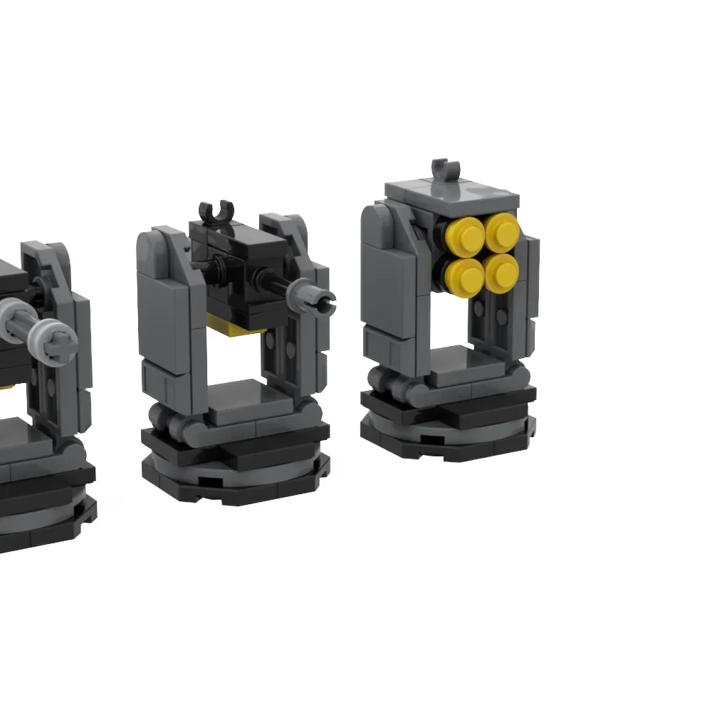 Gobricks MOC Helldivers 2 Gra Sentry Stratagems Model klocków Battlefield Sentinel Turret Launcher Klocki Zabawka Prezent dla dzieci