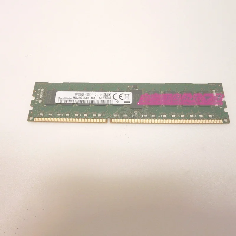 2PCS M393B1G73DB0-YK0 8G 2Rx8 PC3L-12800R ECC REG For Samsung Server RAM