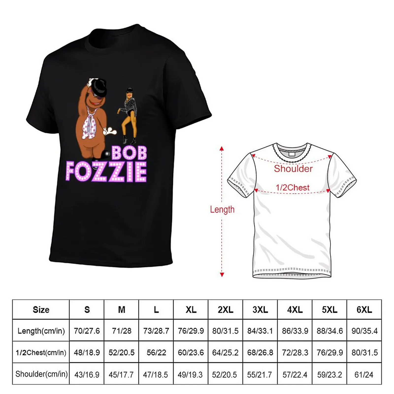 Bob Fozzie T-Shirt funny t shirts dark humor t shirts for man graphic vintage printed t shirts for man T-shirt