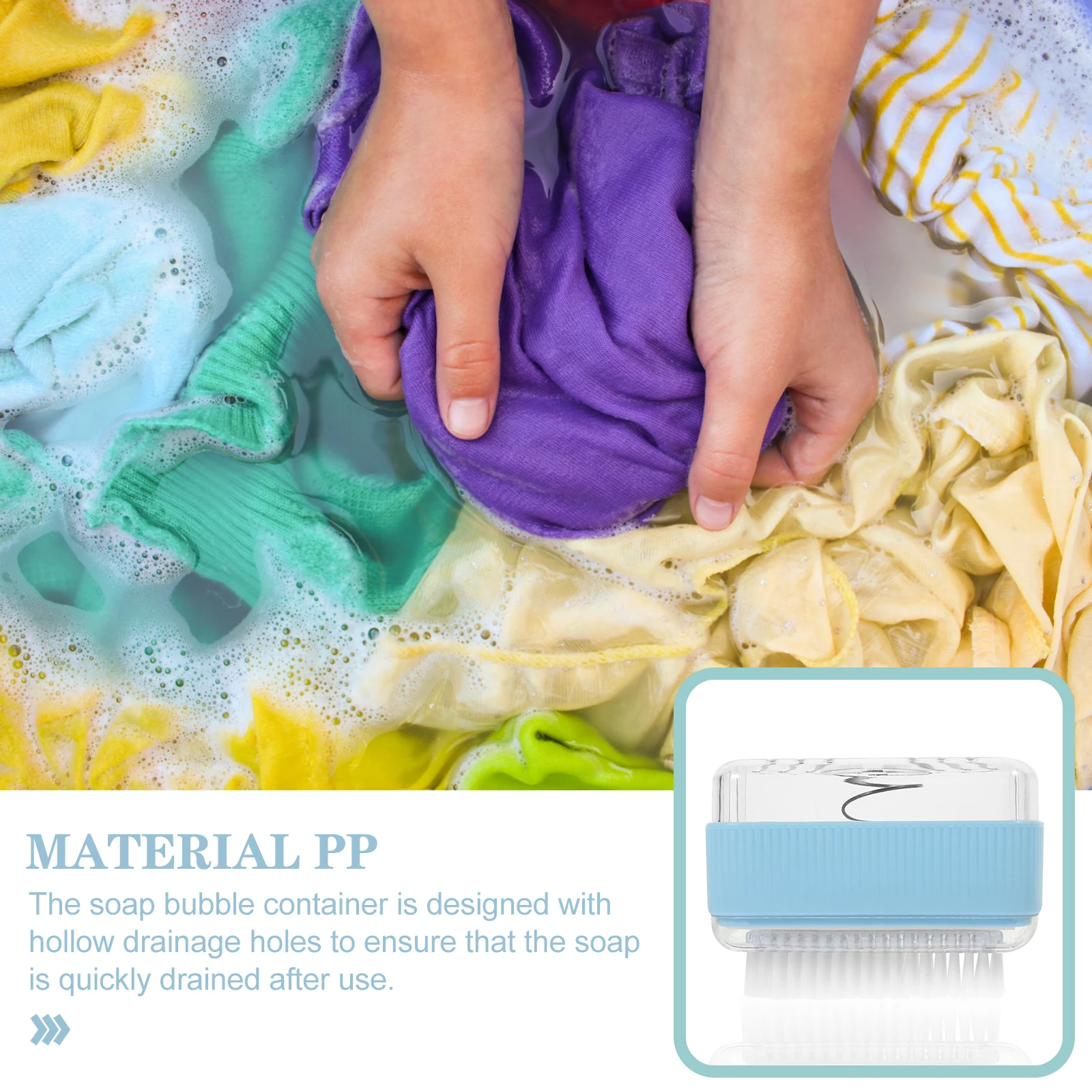 

Soap Foaming Box Holder PP ABS Materials Roller Design Easy to Use Travel Soap Storage Bathroom Supplies