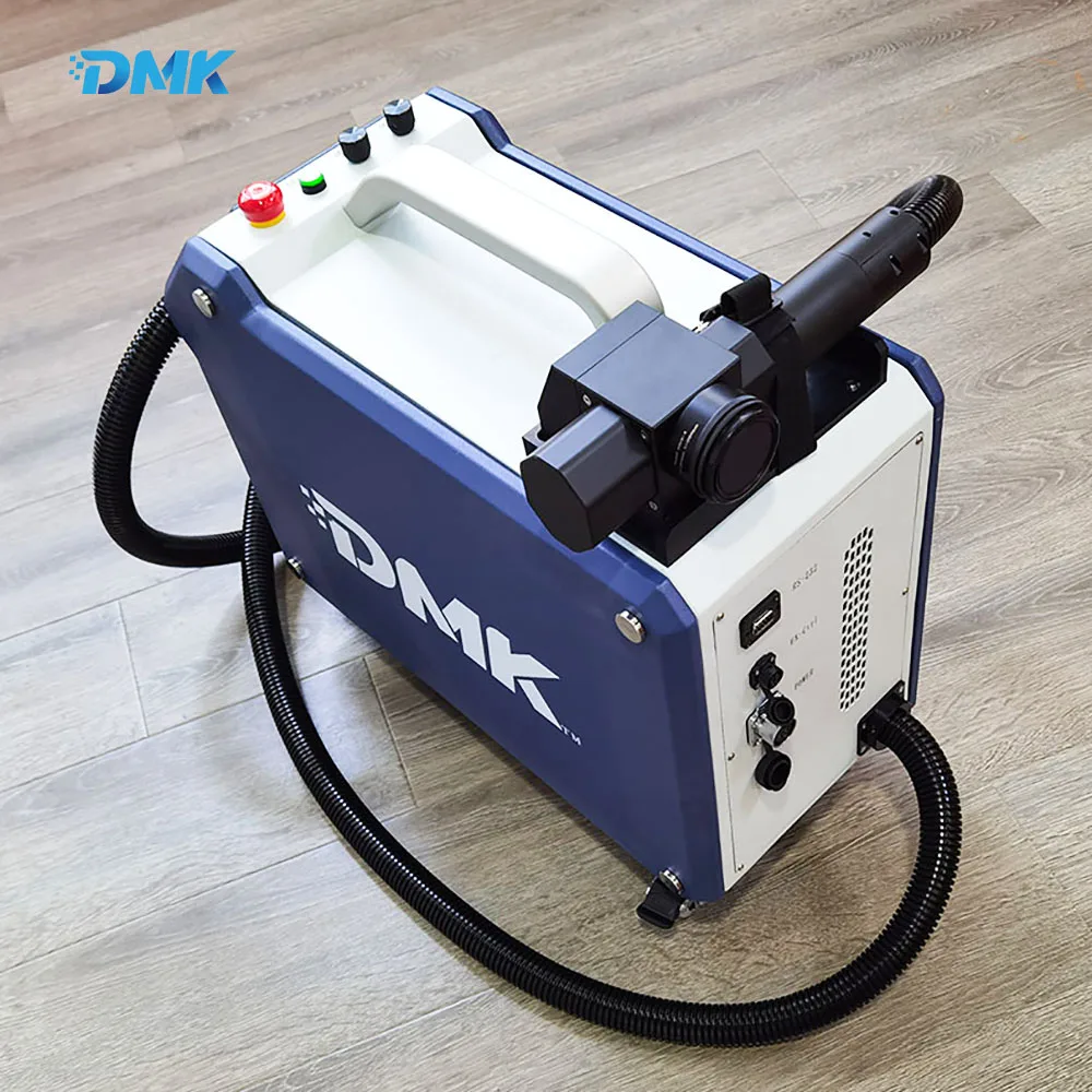 DMK 100W Pulse Laser Cleaning Machine Portable Laser Rust Removal Machine Laser Cleaner For Wood Stainless steel Aluminum