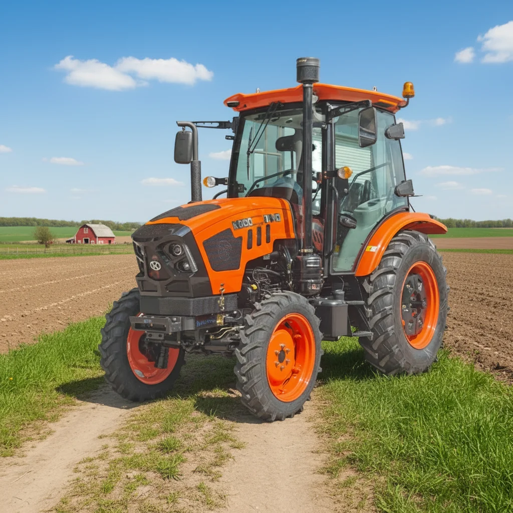 80Hp 4x4 AC cabin tractor diesel engine agricultural tractor hydraulic system tractor